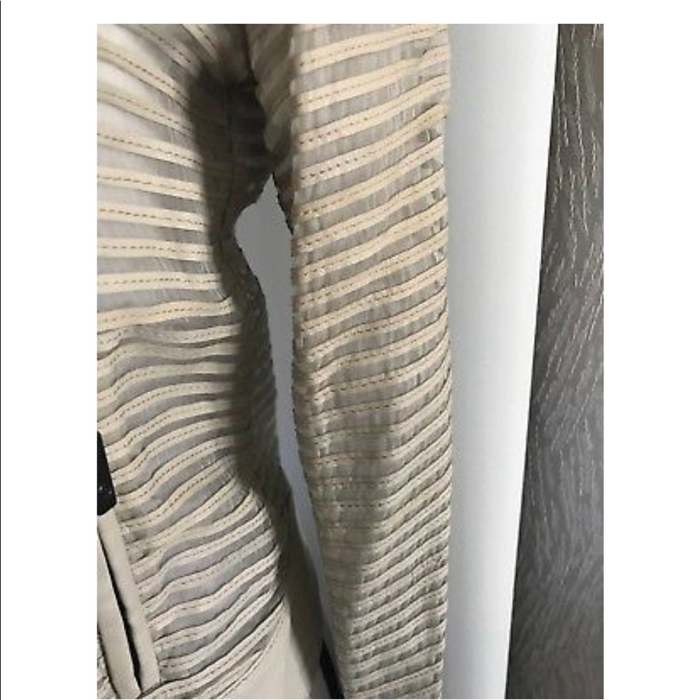 Giorgio Armani leather and silk moto jacket - Picture 4 of 7